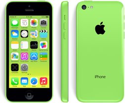 APPLE IPHONE 5C FRONT BACK RIGHT GREEN