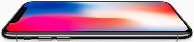 APPLE IPHONE X FRONT SIDE FLAT
