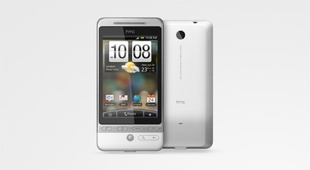 HTC HERO WHITE FRONT BACK