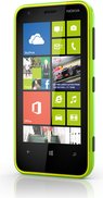 nokia lumia 620 lime green front