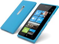 NOKIA LUMIA 900 CYAN FRONT AND BACK