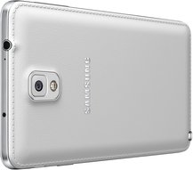 SAMSUNG GALAXY NOTE 3 012 BACK LEFT PERSPECTIVE CLASSIC WHITE