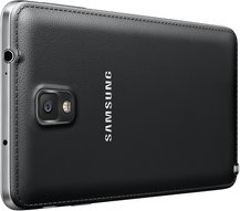 SAMSUNG GALAXY NOTE 3 012 BACK LEFT PERSPECTIVE JET BLACK