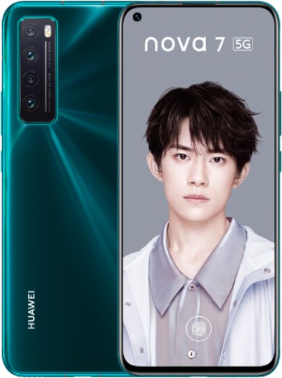 Huawei Nova 7 5G Dual SIM TD-LTE CN 128GB JEF-AN00 / JEF-AN20  (Huawei Jennifer A) Detailed Tech Specs