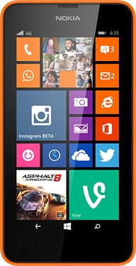 Nokia Lumia 635 NAM LTE  (Nokia Moneypenny) Detailed Tech Specs