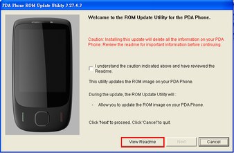 HTC Touch 3G EU ROM Upgrade datasheet