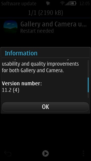 Nokia 808 PureView Maintenance OTA Update 11.2 datasheet