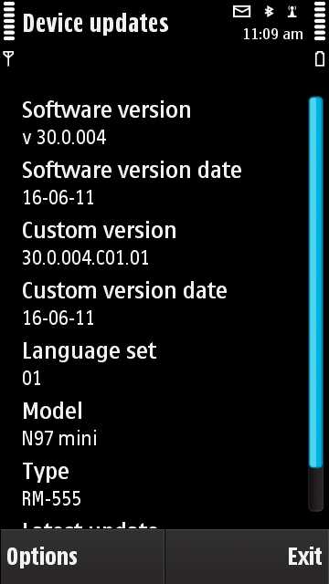 Nokia N97 Mini Firmware Update v30.0.004 image image