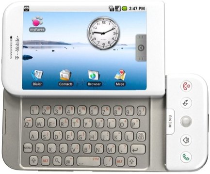 T-Mobile G1  (HTC Dream 100) Detailed Tech Specs